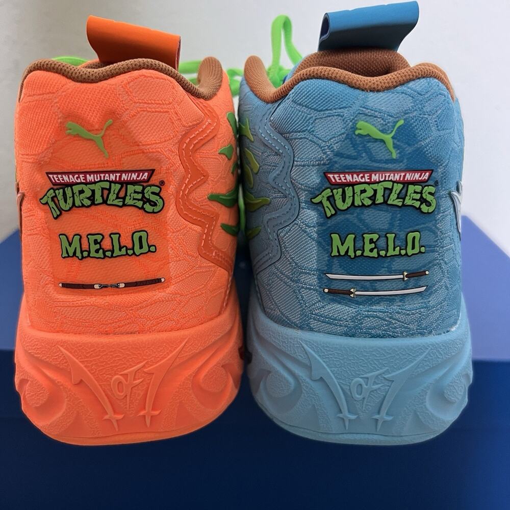 PUMA MB.04 Teenage Mutant Ninja Turtles Sneakers Green 311307-01 Size 9.5 New - Picture 5 of 9